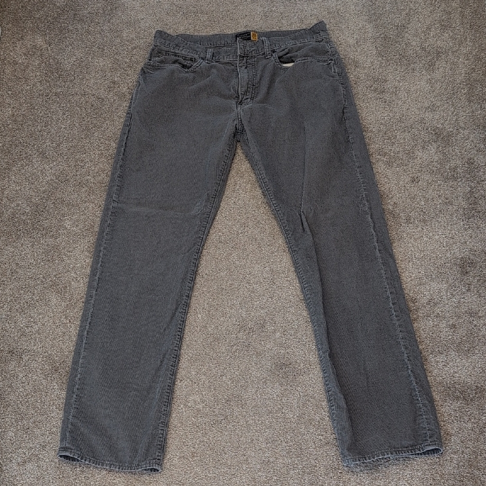 J. Crew Slim Straight Corduroy Pants - Gray